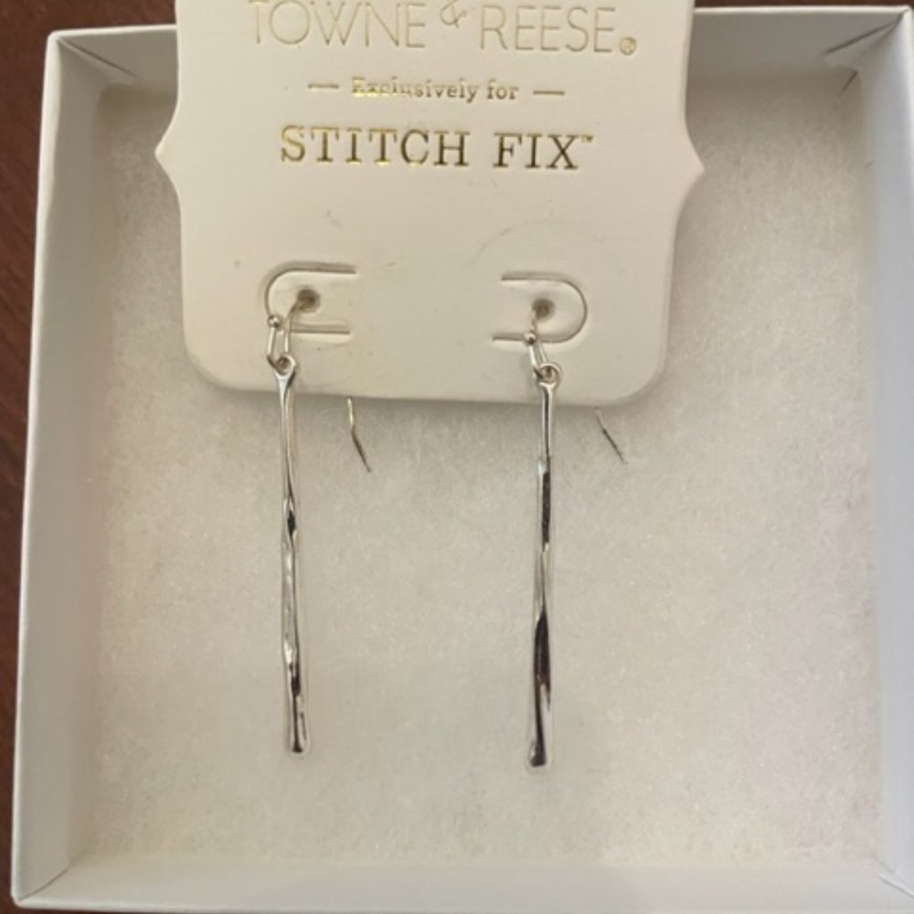 TOWNE & REESE Harlon Bar Drop Earrings